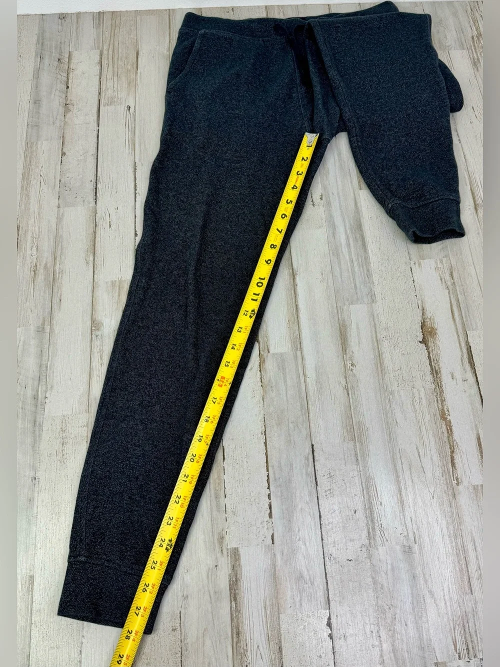 J Crew Mens Jogger Sweatpants Gray Slim Fit Zip Pocket Pants Small